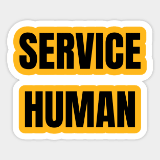 Service Human Sticker